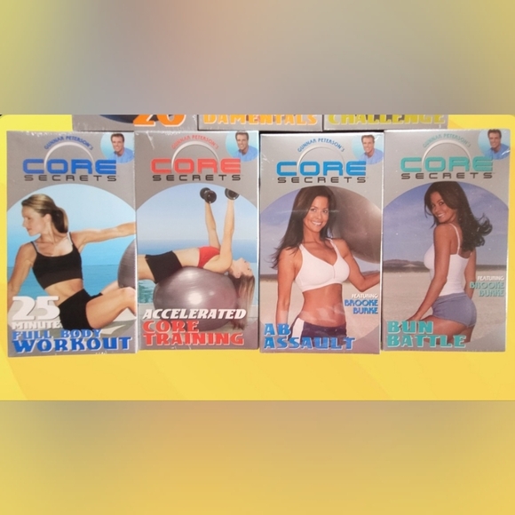 "SEALED" CORE SECRETS GUNNER PETERSON BROOKE BURKE VHS BUNDLE SERIES ~ 7 TAPES - Picture 7 of 10